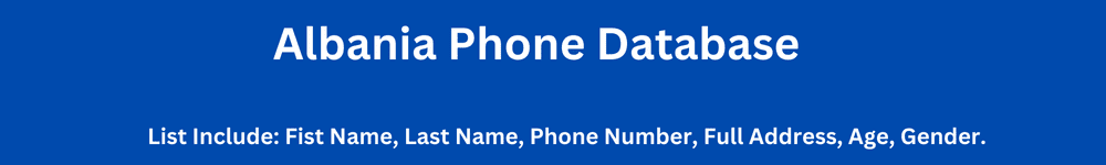 Albania Phone Database