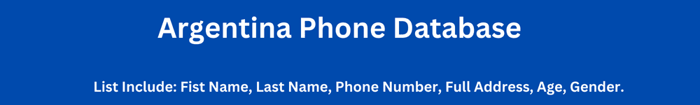 Argentina Phone Database