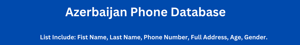 Azerbaijan Phone Database