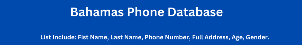 Bahamas Phone Database